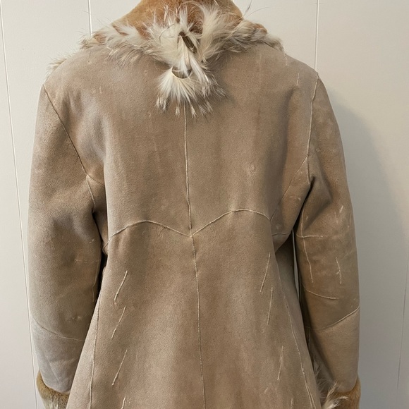 Caramel and beige with suede Jacket - Picture 3 of 10